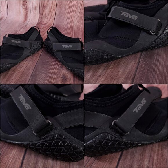 Teva Mens Size 8 Sling King Water Kayaking Wading Shoes Closed Toe Black 4102 - Picture 10 of 15